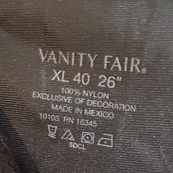 Vanity Fair Black Lace Trim Chemise - Picture 2 of 4
